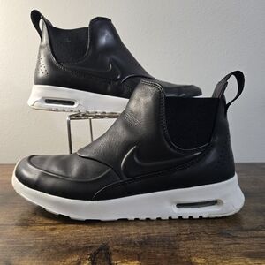 Nike Air Max Women's Sz 7.5 Thea Mid 'Black Sail' Black/White Great Condition